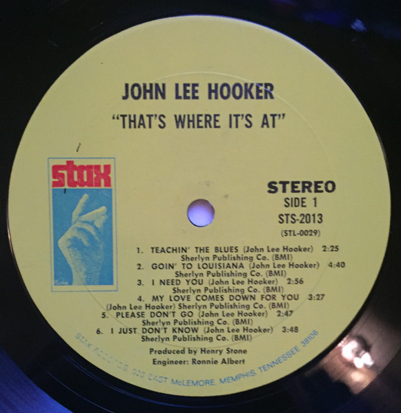 John Lee Hooker - That's Where It's At (LP, Album, Mon)