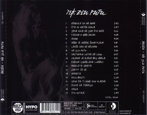 Arsen* - Na Zlu Putu (CD, Album, Copy Prot., Enh)