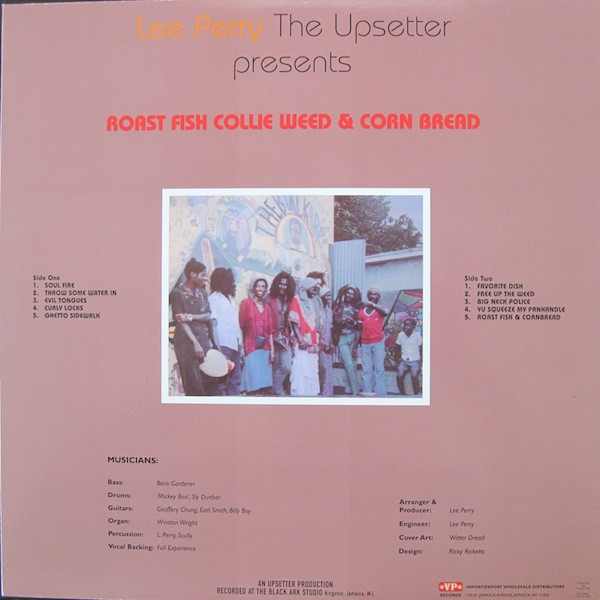 Lee Perry - Roast Fish Collie Weed & Corn Bread (LP, Album, RE)
