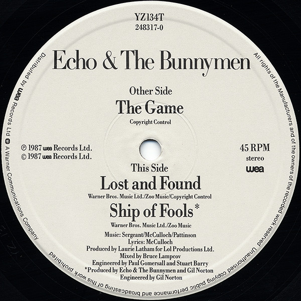 Echo & The Bunnymen - The Game (12