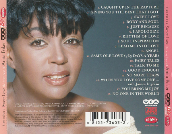 Anita Baker - Sweet Love (The Very Best Of Anita Baker) (CD, Comp, RM)