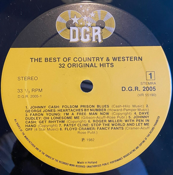 Various - The Best Of Country And Western - 32 Original Hits (2xLP, Comp, Gat)