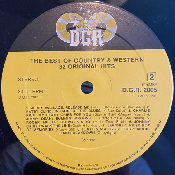 Various - The Best Of Country And Western - 32 Original Hits (2xLP, Comp, Gat)