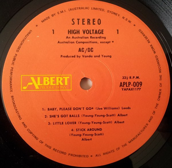 AC/DC - High Voltage (LP, Album, RE)