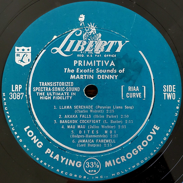 Martin Denny - Primitiva (LP, Album, Mono)