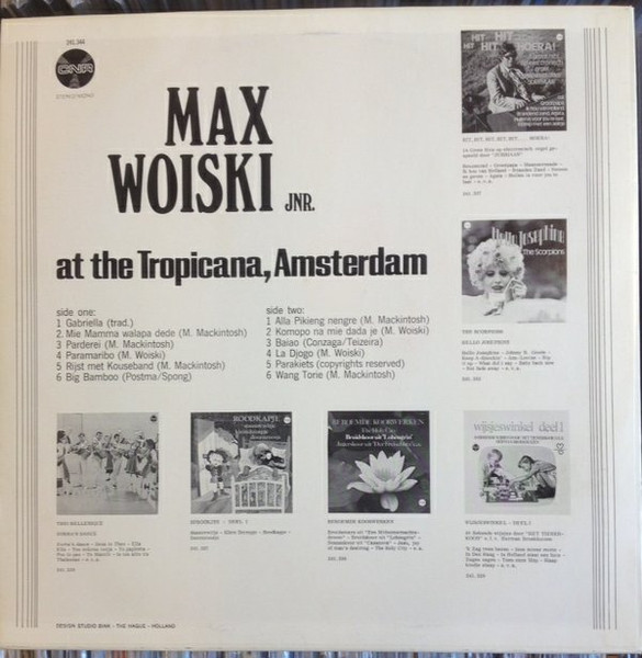Max Woiski Junior* - Max Woiski Junior At The Tropicana, Amsterdam (LP, Mono)