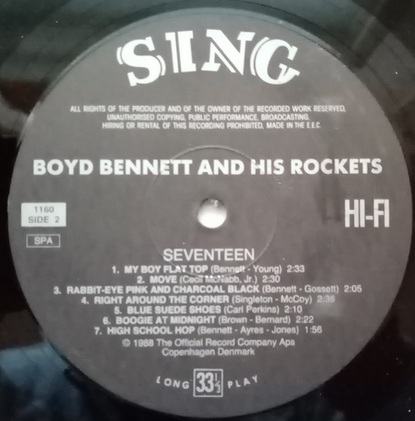 Boyd Bennett And His Rockets - Seventeen (LP, Comp)