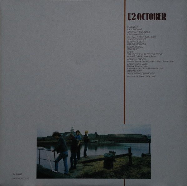 U2 - October (LP, Album, RE)