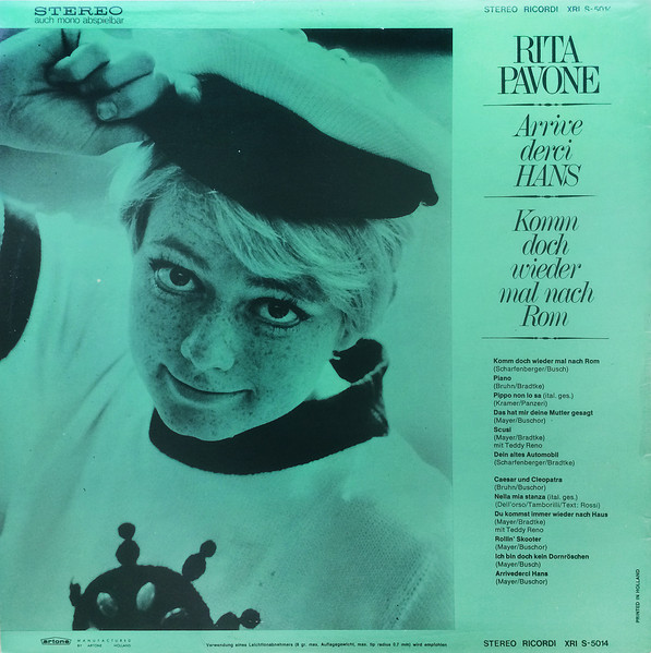 Rita Pavone - Arrivederci Hans (LP, Album)