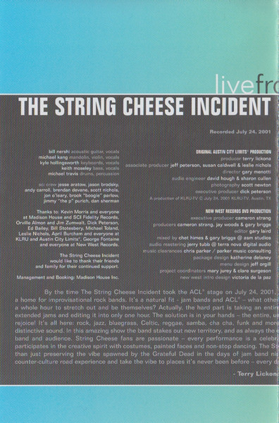 The String Cheese Incident - Live From Austin Tx (DVD-V)
