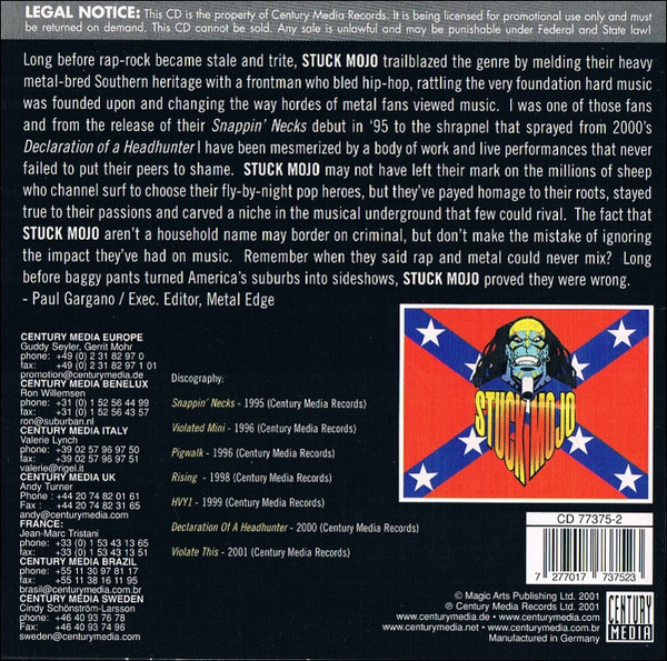 Stuck Mojo - Violate This (CD, Comp, Promo)