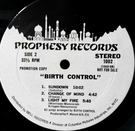 Birth Control - Birth Control (A New German Rock Group) (LP, Album, Promo)