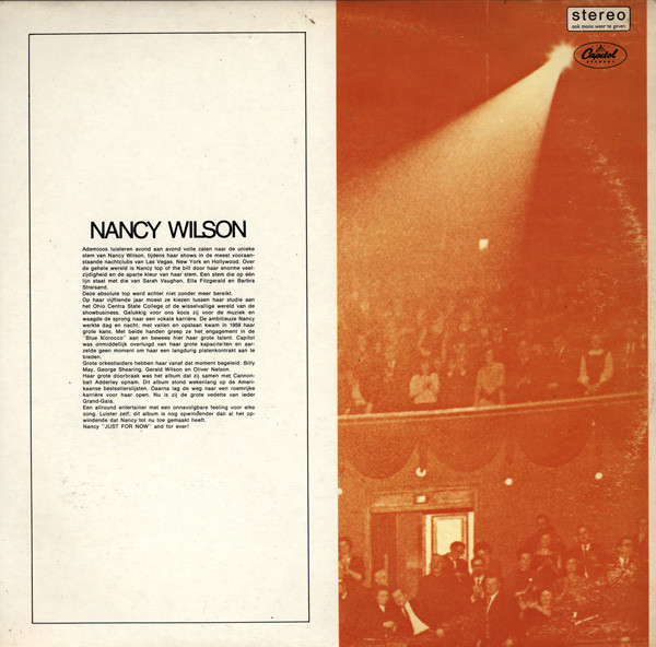 Nancy Wilson - Just For Now: (LP, Album, Gat)