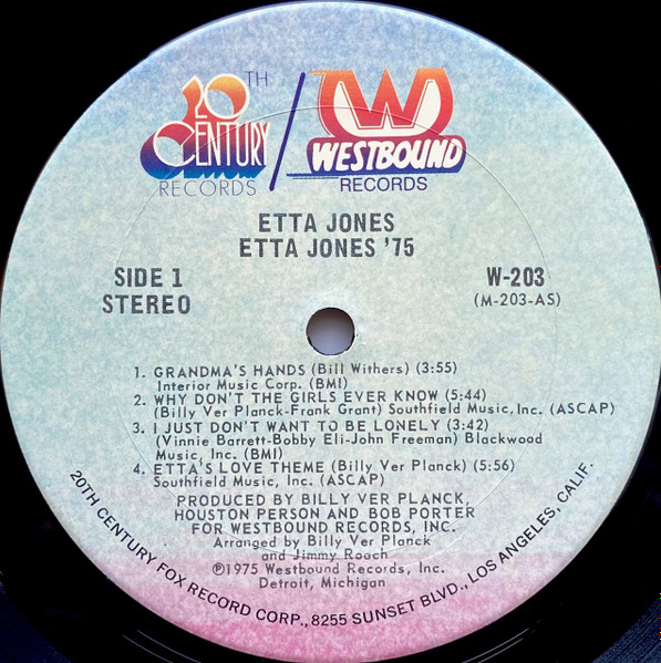 Etta Jones - Etta Jones '75 (LP, Album)