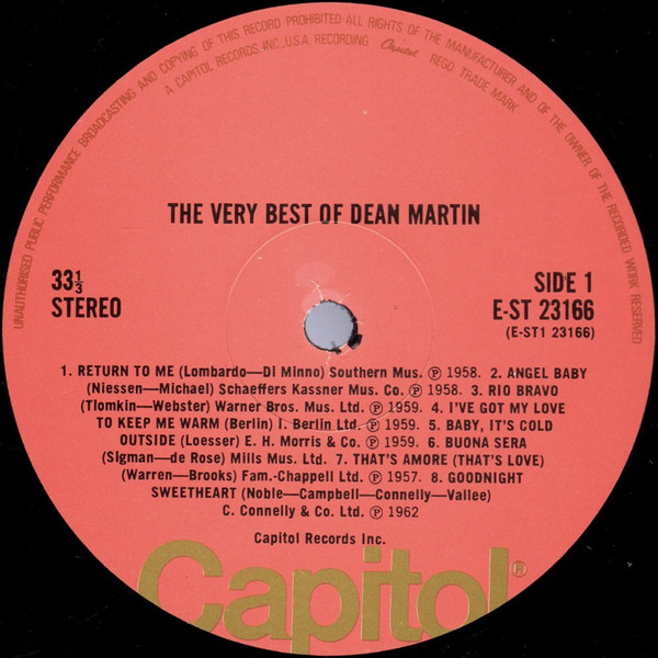 Dean Martin - The Very Best Of Dean Martin (LP, Comp)
