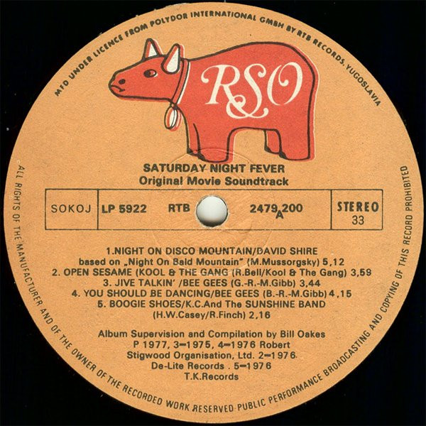 Various - Saturday Night Fever (The Original Movie Sound Track) (2xLP, Album, Comp, RE)