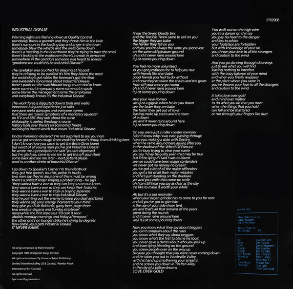 Dire Straits - Love Over Gold (LP, Album, RE, RM, 180)
