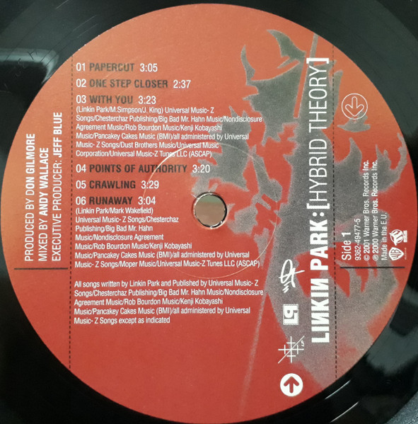 Linkin Park - Hybrid Theory (LP, Album, RE, Gat)