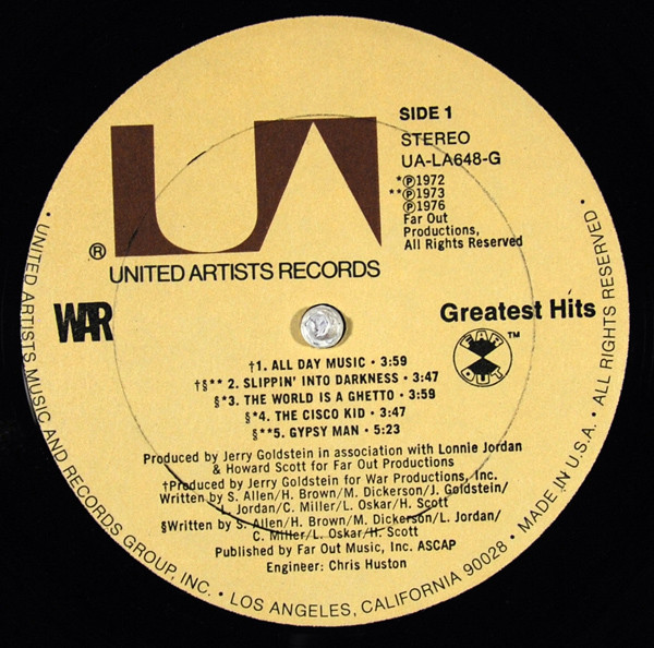 War - Greatest Hits (LP, Comp,  Al)