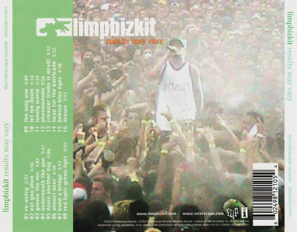 Limp Bizkit - Results May Vary (CD, Album)