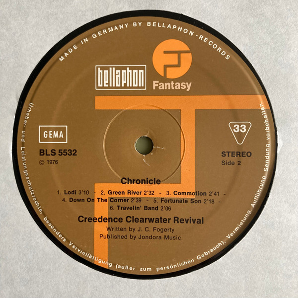 Creedence Clearwater Revival Featuring John Fogerty - Chronicle - The 20 Greatest Hits (2xLP, Comp)