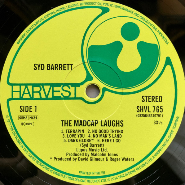 Syd Barrett - The Madcap Laughs (LP, Album, RE, Gat)