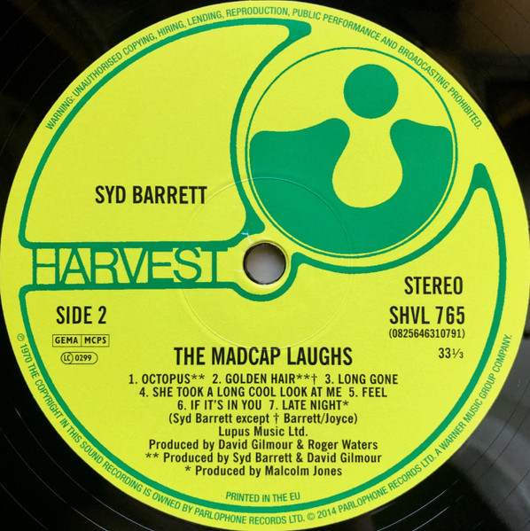 Syd Barrett - The Madcap Laughs (LP, Album, RE, Gat)