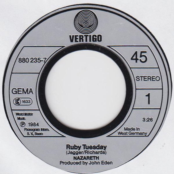 Nazareth (2) - Ruby Tuesday (7