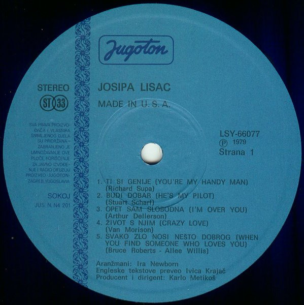 Josipa Lisac - Made In U.S.A. (LP, Album)