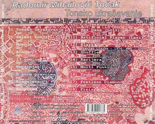 R M Točak* - Tonsko Ukrašavanje (CD, Album)