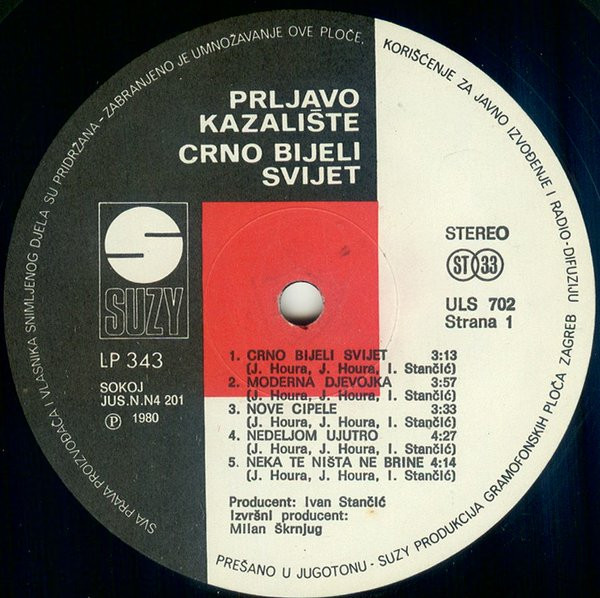 Prljavo Kazalište - Crno Bijeli Svijet (LP, Album, RP)