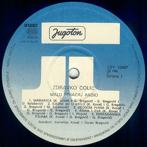 Zdravko Čolić - Malo Pojačaj Radio (LP, Album, RP)