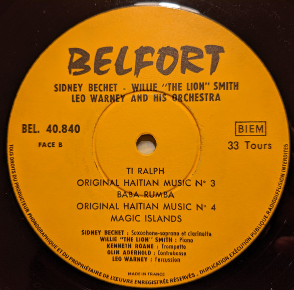 Sidney Bechet, Willie