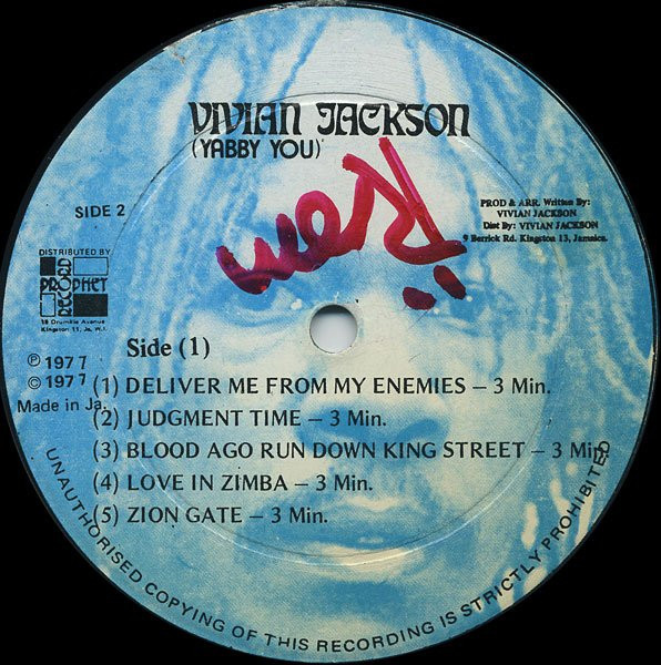 The Yabby You Vibration* - Deliver Me From My Enemies (LP, Album, Blu)