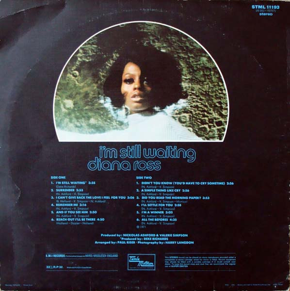 Diana Ross - I'm Still Waiting (LP, Album)