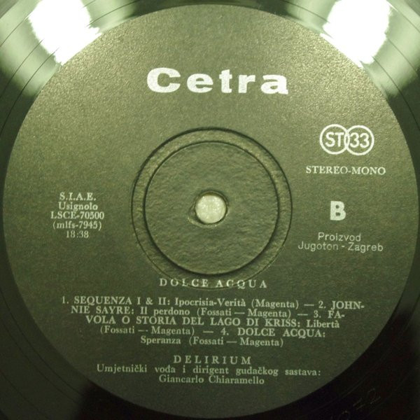 Delirium (5) - Dolce Acqua (LP, Album)