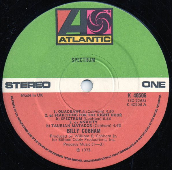 Billy Cobham - Spectrum (LP, Album, Gat)
