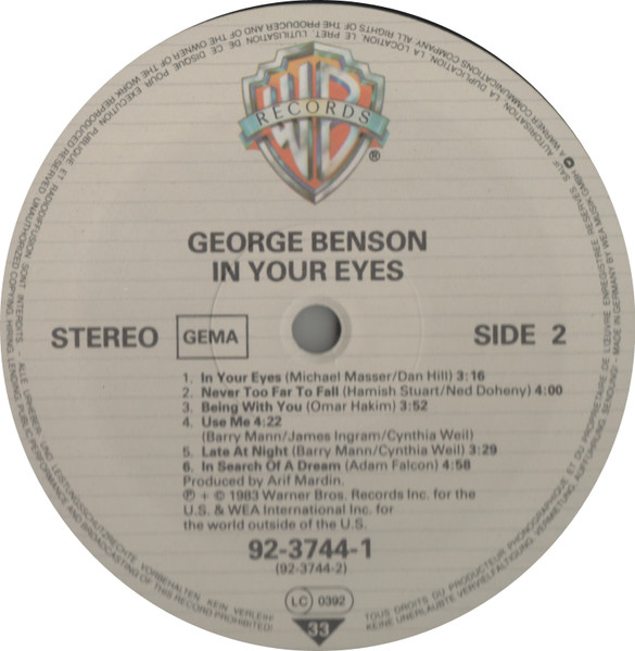 George Benson - In Your Eyes (LP, Album)