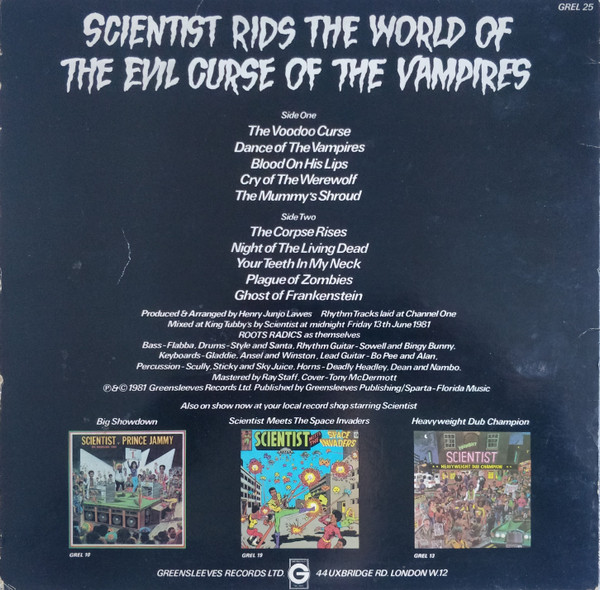 Scientist - Scientist Rids The World Of The Evil Curse Of The Vampires (LP, Album)