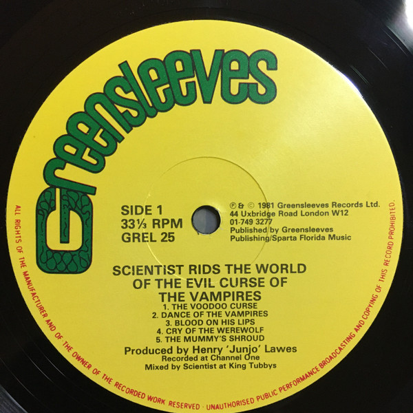 Scientist - Scientist Rids The World Of The Evil Curse Of The Vampires (LP, Album)