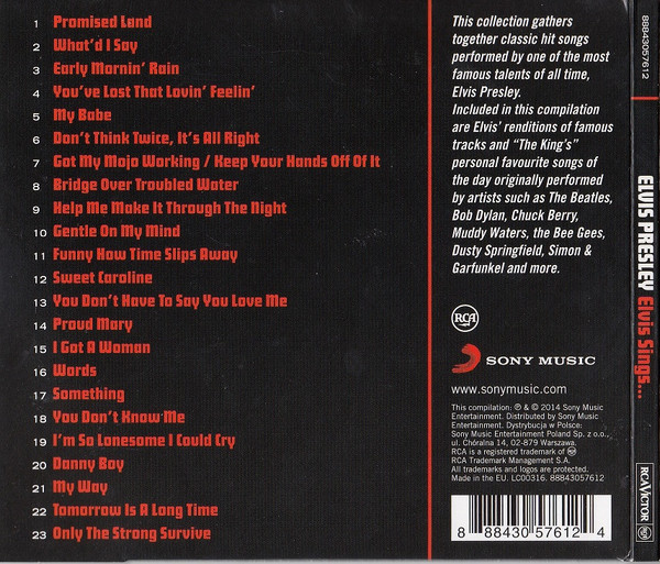 Elvis Presley - Elvis Sings... (CD, Comp)