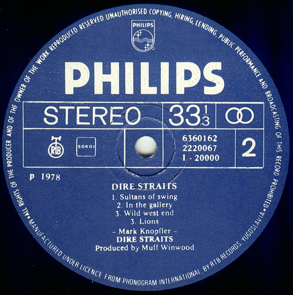 Dire Straits - Dire Straits (LP, Album, RE, RP)