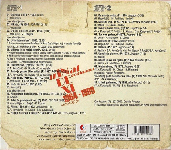 Indexi - U Inat Godinama (1964-1999 Antologija) (2xCD, Comp)