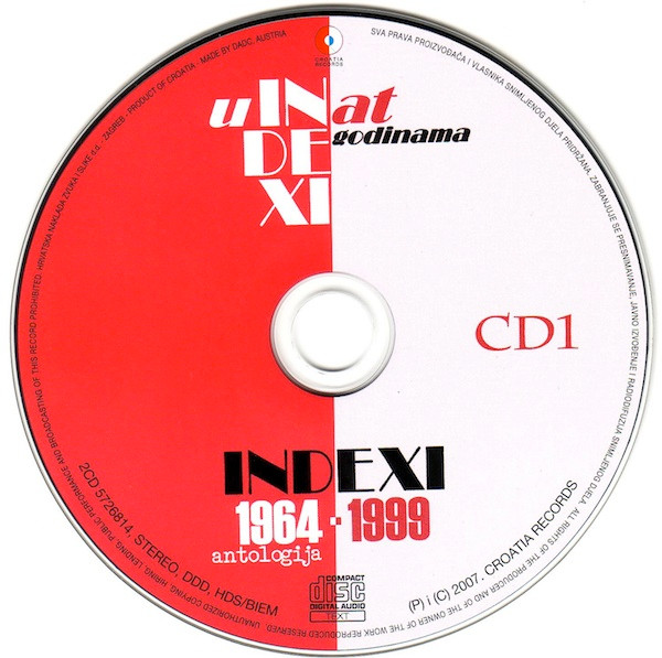 Indexi - U Inat Godinama (1964-1999 Antologija) (2xCD, Comp)