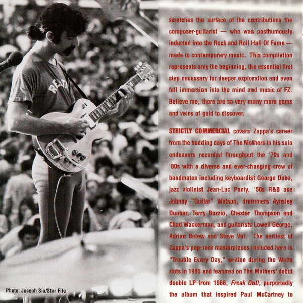 Frank Zappa - Strictly Commercial (The Best Of Frank Zappa) (CD, Comp)