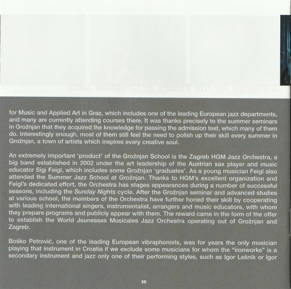 Various - Sky Over Grožnjan - The Future Of Croatian Jazz (CD, Comp)