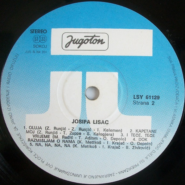 Josipa Lisac - Najveći Uspjesi 68/73 (LP, Comp, RE, Lig)
