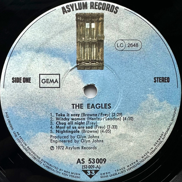 The Eagles* - Eagles (LP, Album, RE)