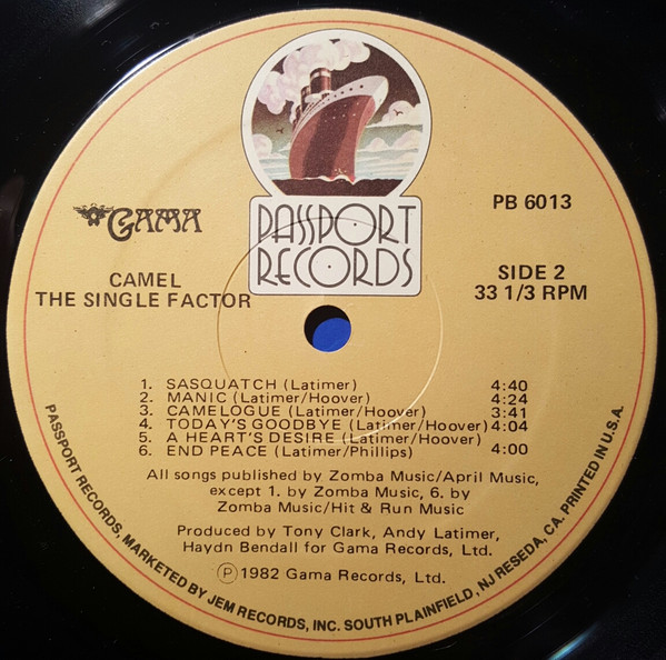 Camel - The Single Factor (LP, Album)