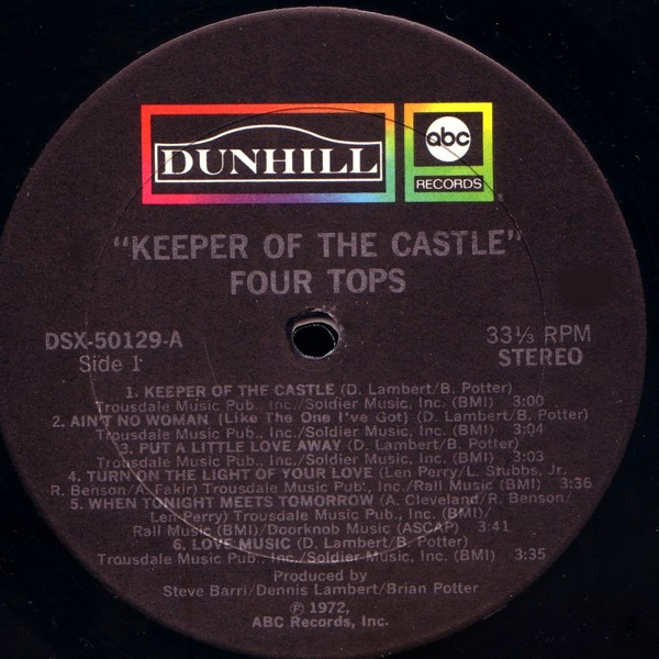 Four Tops - Keeper Of The Castle (LP, Album, Tru)